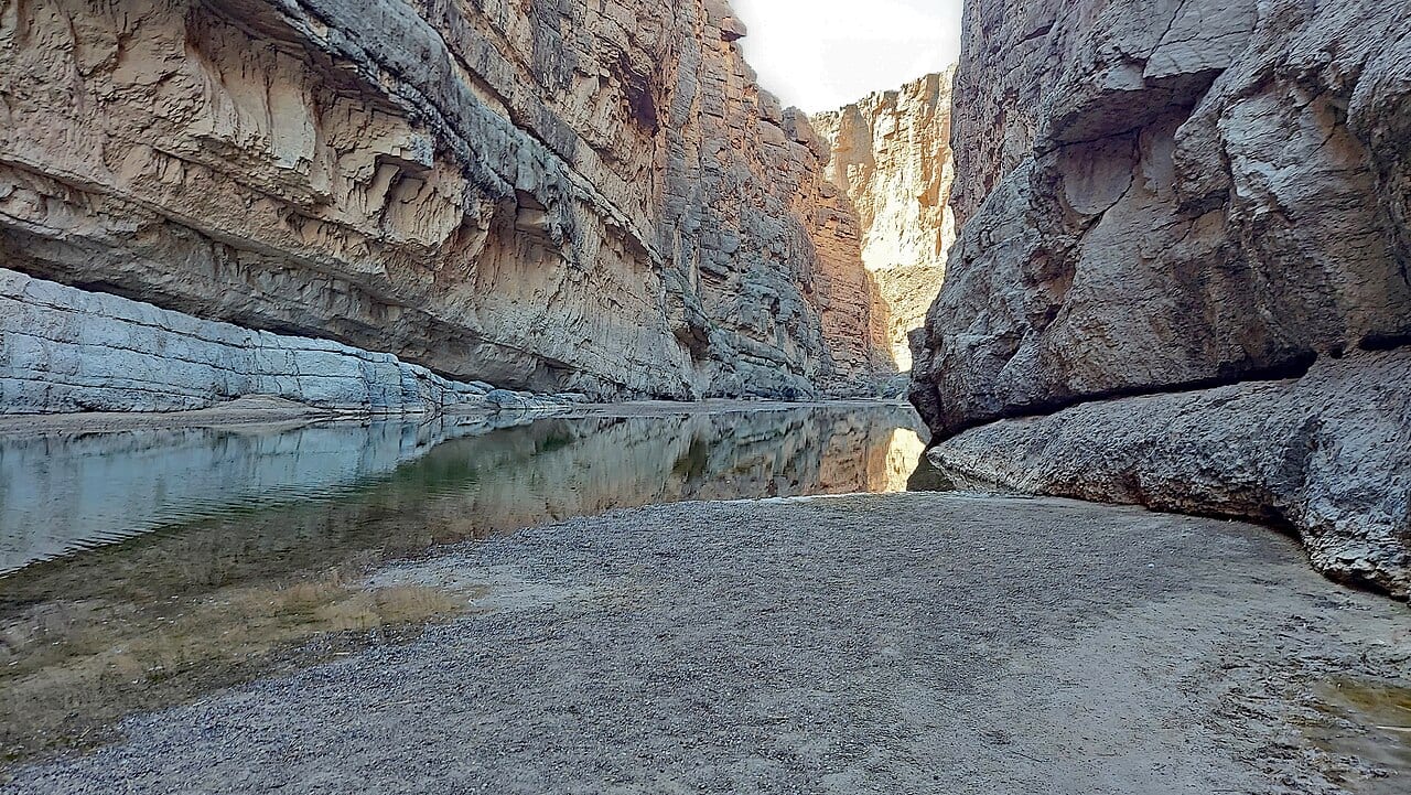 End of Santa Elena Canyon Trail, Big Bend National Park, Texas
